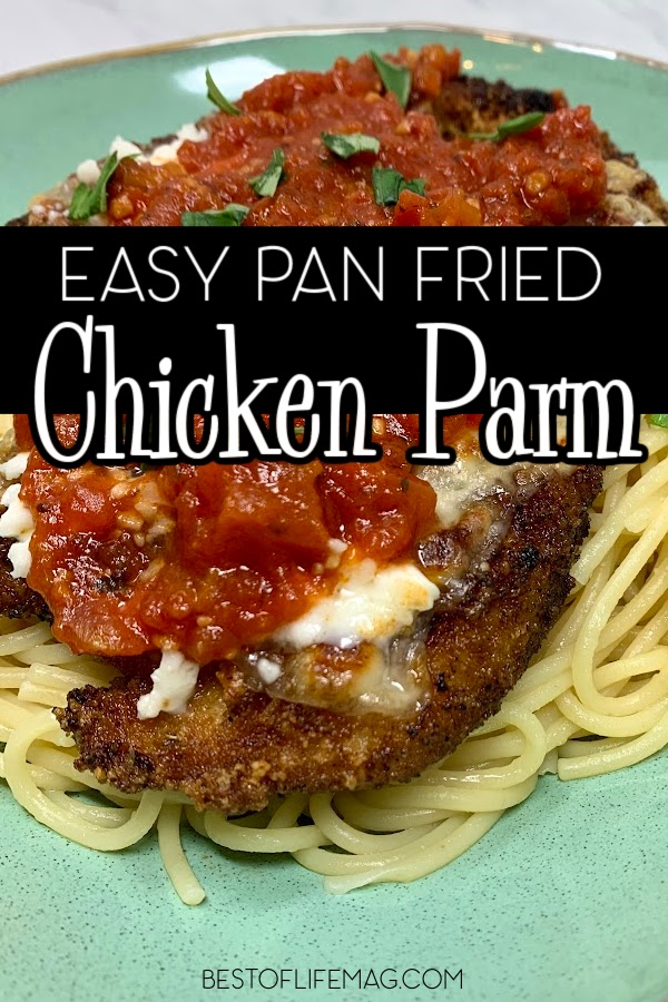 A panko chicken parmesan recipe is an easy dinner recipe that the entire family will love. It is also perfect for a nice date night. Date Night Recipes | Recipes for Two | Family Dinner Recipes | Chicken Recipes | Italian Chicken Recipes | Chicken Parmesan Pasta | Chicken Dinner Recipes #chicken #recipe via @amybarseghian