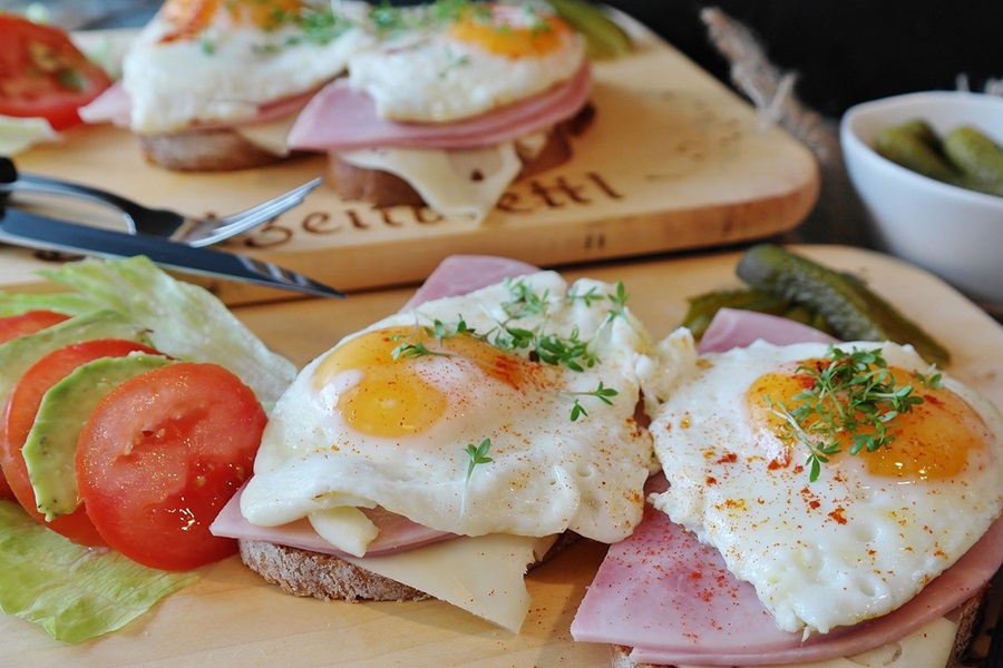 Best Protein Powder for Diabetics Close Up of an Egg Sandwich 