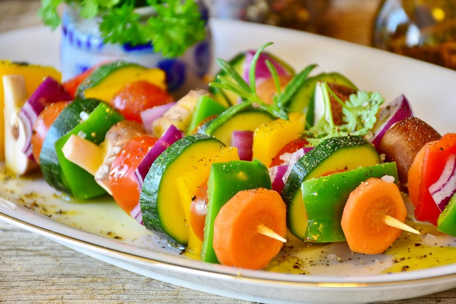 Nutrisystem Diabetic Meal Plan Tips and Tricks  Close Up of Kebobs of Veggies