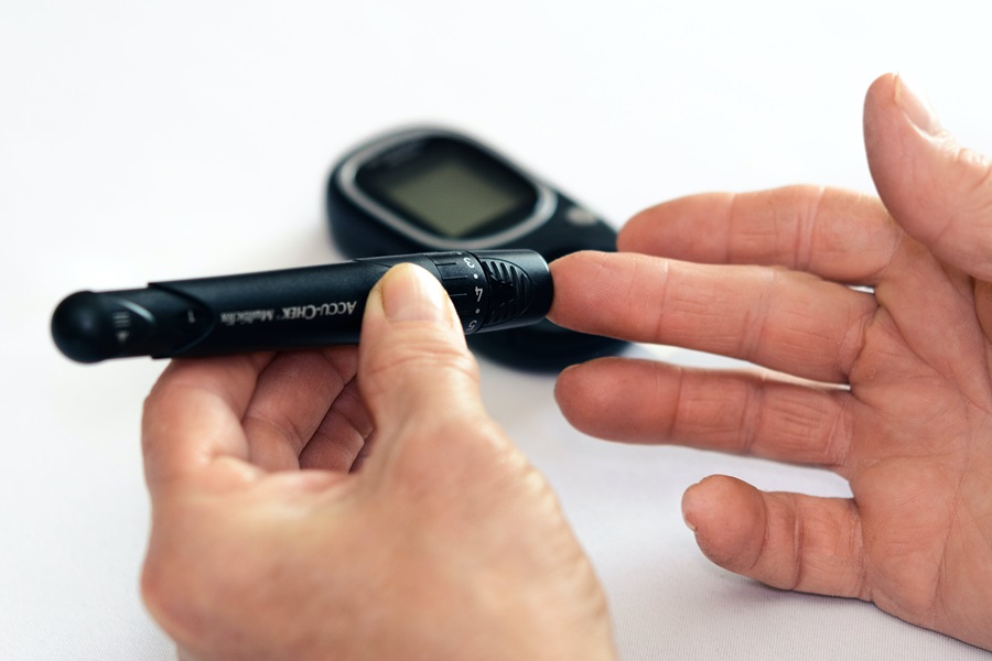 Nutrisystem Diabetic Meal Plan Tips and Tricks  Close Up of a Person Checking Their Blood Sugar