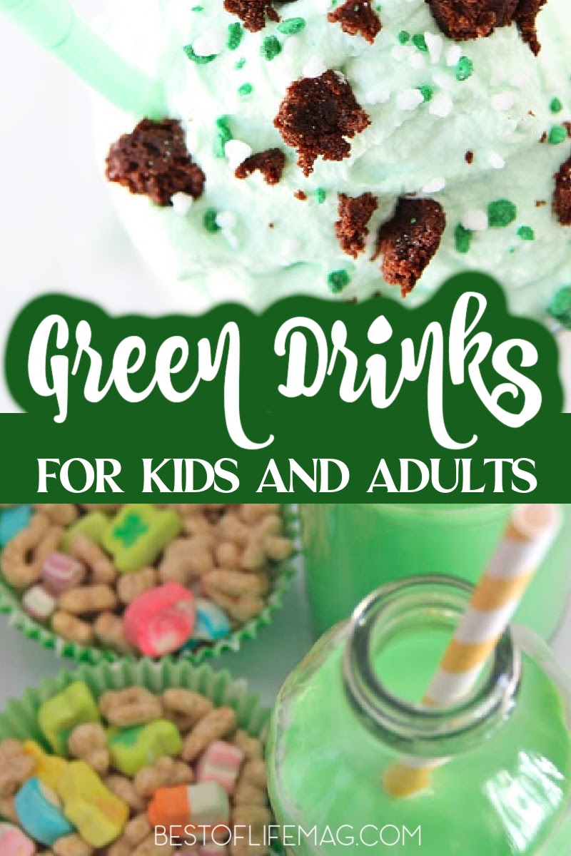 St. Patrick’s Day is when we come together and celebrate the culture and history of the Irish and with these green drinks for kids and adults! St. Patrick's Day Recipes | St. Patrick's Day Drinks | St. Patrick's Day Party Recipes | Green Drink Recipes for St. Patrick's Day | Spring Party Recipes