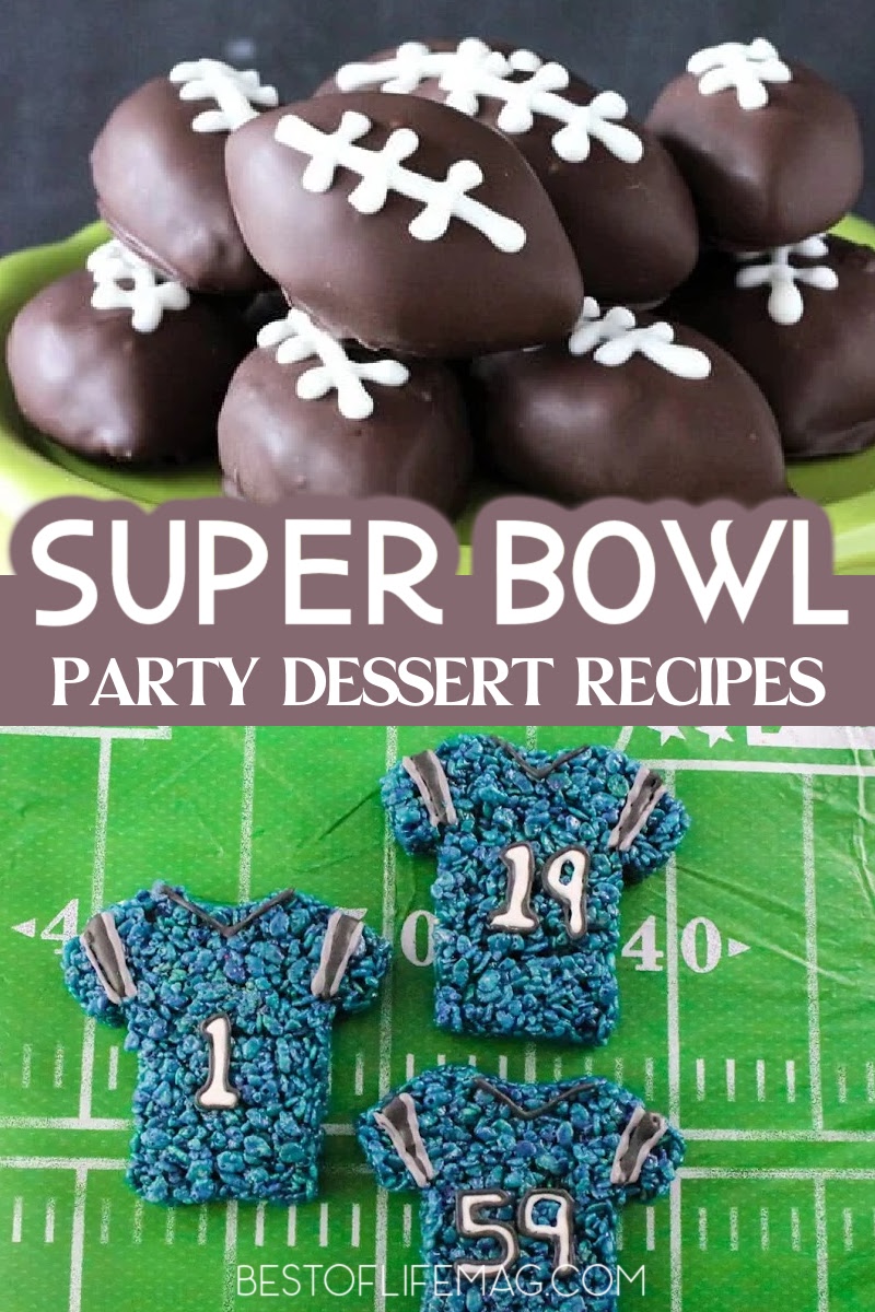 Super Bowl Party desserts are a great way to amp up the party and keep guests happy during the big game. Super Bowl Party Recipes | Super Bowl Dessert Recipes | Super Bowl Snack Recipes | Desserts for Super Bowl Parties | Football Recipes | Game Day Recipes | Party Food | Party Planning Recipes | Football Game Food | Easy Desserts for Game Day | Snack Recipes for Football Parties via @amybarseghian