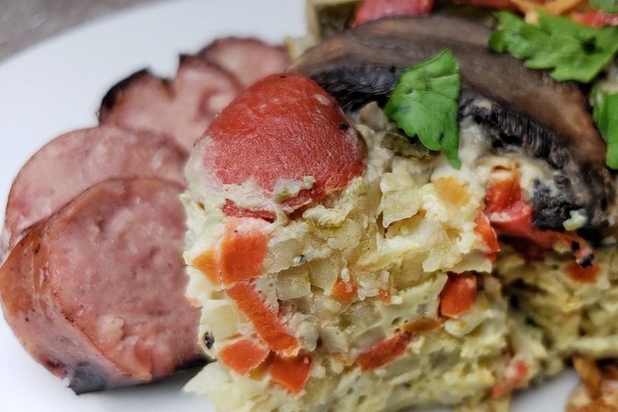 Jillian Michaels Bodyshred Meal Plan Close Up of Breakfast Casserole on a Plate