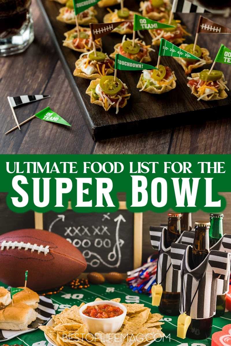 Your ultimate Super Bowl food list is here with over 165 recipes to choose from that are sure to make your Super Bowl Sunday the best yet. Super Bowl Party Food | Super Bowl Appetizers | Super Bowl Party Recipes | Tips for Hosting a Super Bowl Party | Super Bowl Party Food Crockpot | Game Day Recipes | Party Recipes | Recipes for a Crowd | Recipes for Parties via @amybarseghian