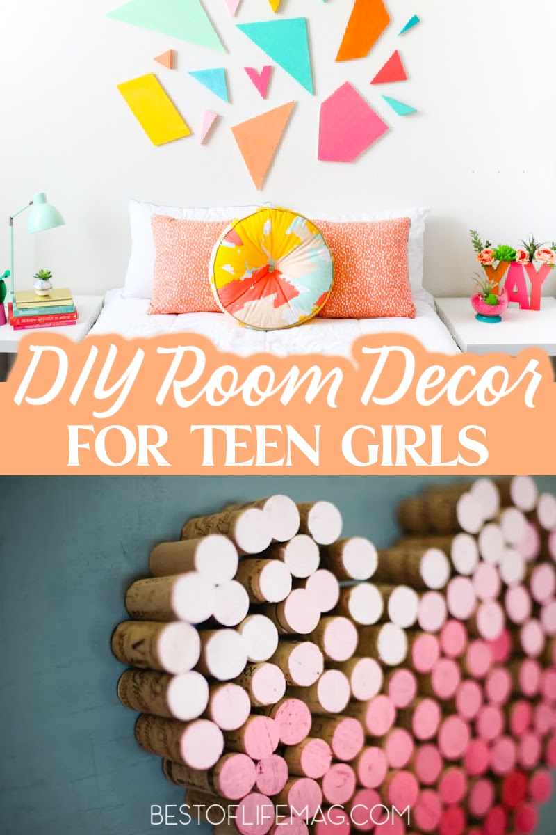 Use the best DIY room decor ideas to help you decorate your teen girl’s room to her liking and save a bit of money along the way. DIY Decor Ideas | DIY Ideas for Teens | DIY Ideas for Girls | Home DIY Ideas via @amybarseghian