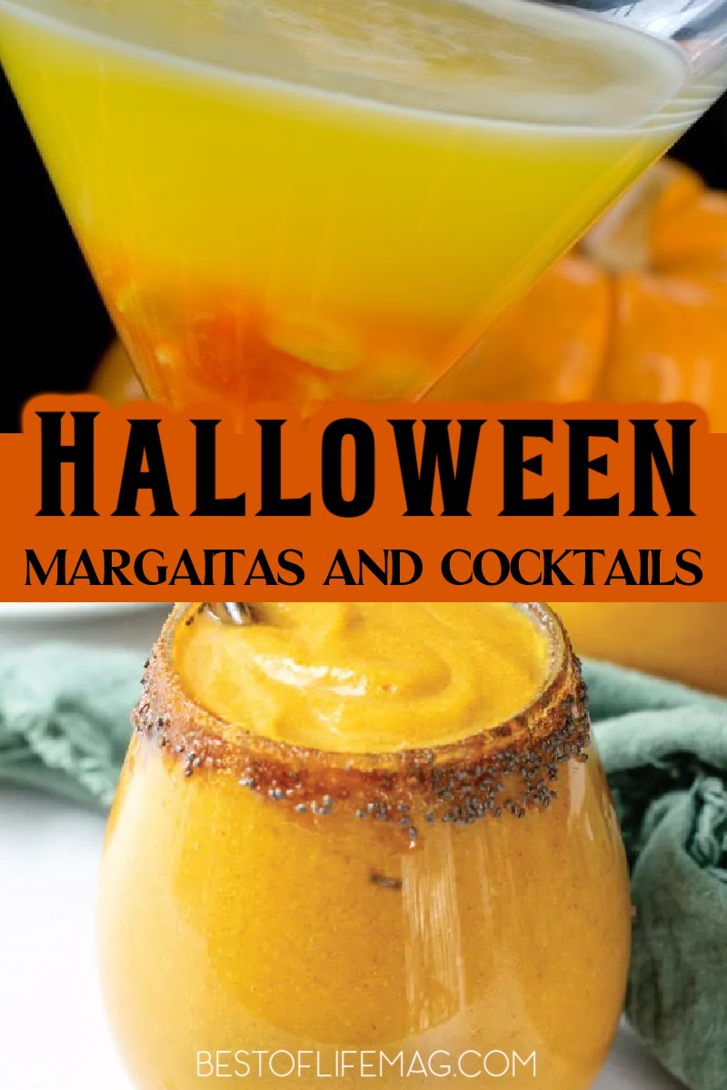Halloween margarita drinks are brewing with flavor and fun for the holiday! If margaritas are not your thing then enjoy a Halloween cocktail recipe! Margaritas Punch Halloween | Frozen Halloween Margaritas | Margaritas for Halloween | Spooky Margarita Recipes | Bloody Cocktail Recipes | Halloween Party Cocktails | Fall Margarita Recipes | Cocktails for Fall via @amybarseghian