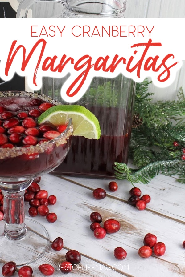 Cranberries lend themselves perfectly to the holidays and this cranberry margarita recipe balances tequila with seasonal cranberries perfectly! Holiday Cocktail Recipes | Holiday Party Recipe | Christmas Cocktails | Christmas Party Cocktails | Cocktails with Cranberries | Cranberry Drinks | Winter Margarita Recipes | Winter Cocktail Recipes via @amybarseghian