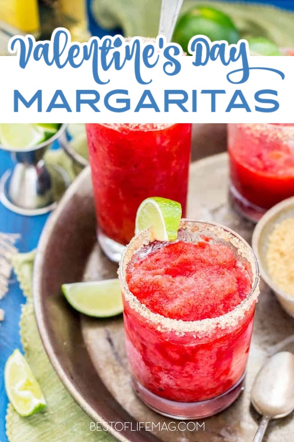 Celebrate your love for each other on Valentine’s Day with these beautiful red and pink Valentine’s Day margarita recipes. Margarita Recipes for Holidays | Valentines Day Cocktails | Pink Cocktails | Red Cocktails | Margarita Recipes for Holidays | Cocktails for Couples via @amybarseghian