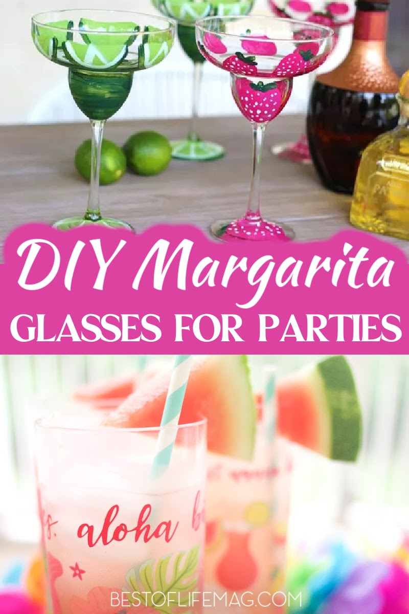 DIY margarita glasses make great gifts and allow you to celebrate and share the love of tequila and margaritas with others. Margarita Glass Gifts | DIY Gifts for Adults | DIY Home Decor | DIY for Cocktail Lovers | DIY Margarita Ideas | Happy Hour DIY via @amybarseghian