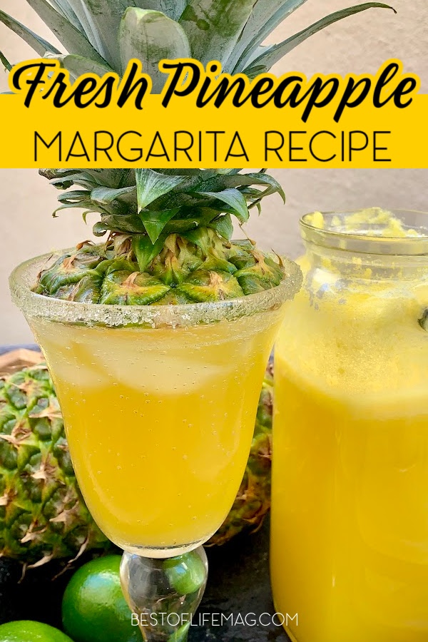 This fresh pineapple margarita recipe is a refreshing cocktail recipe that you can easily use as party drinks or as a drink to enjoy alone. Summer Cocktail Recipes | Party Drink Recipes | Summer Cocktails | Fresh Fruit Cocktails | Party Drink Ideas | Pineapple Drinks for Adults | Fruity Margarita Recipes via @amybarseghian