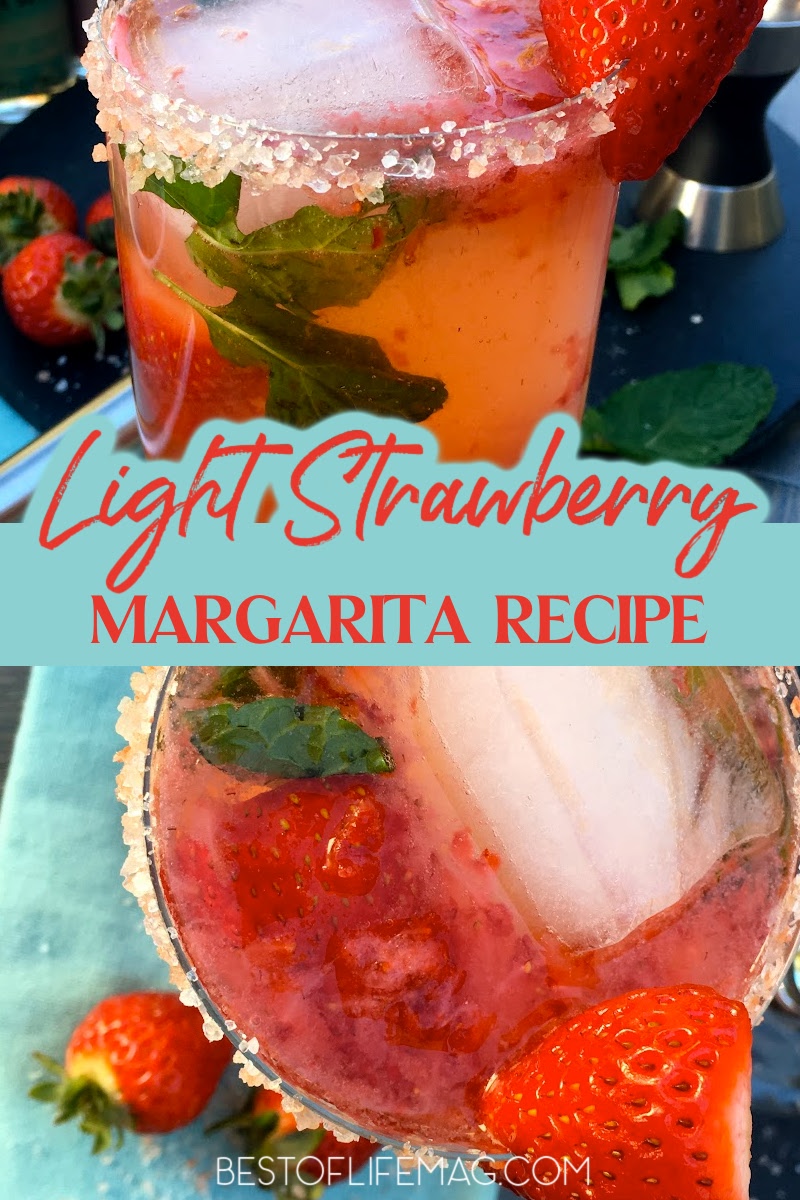 This clean tasting light strawberry margarita recipe will let you enjoy your favorite cocktail recipe without all the added calories! Margarita Ideas | Tequila Recipes | Fruity Margaritas | Happy Hour Recipes | Cocktail Recipes | Cocktail Recipes for a Crowd | Party Recipes | Margarita Recipes | Margaritas with Real Fruit | Fresh Fruit Cocktail Recipes via @amybarseghian