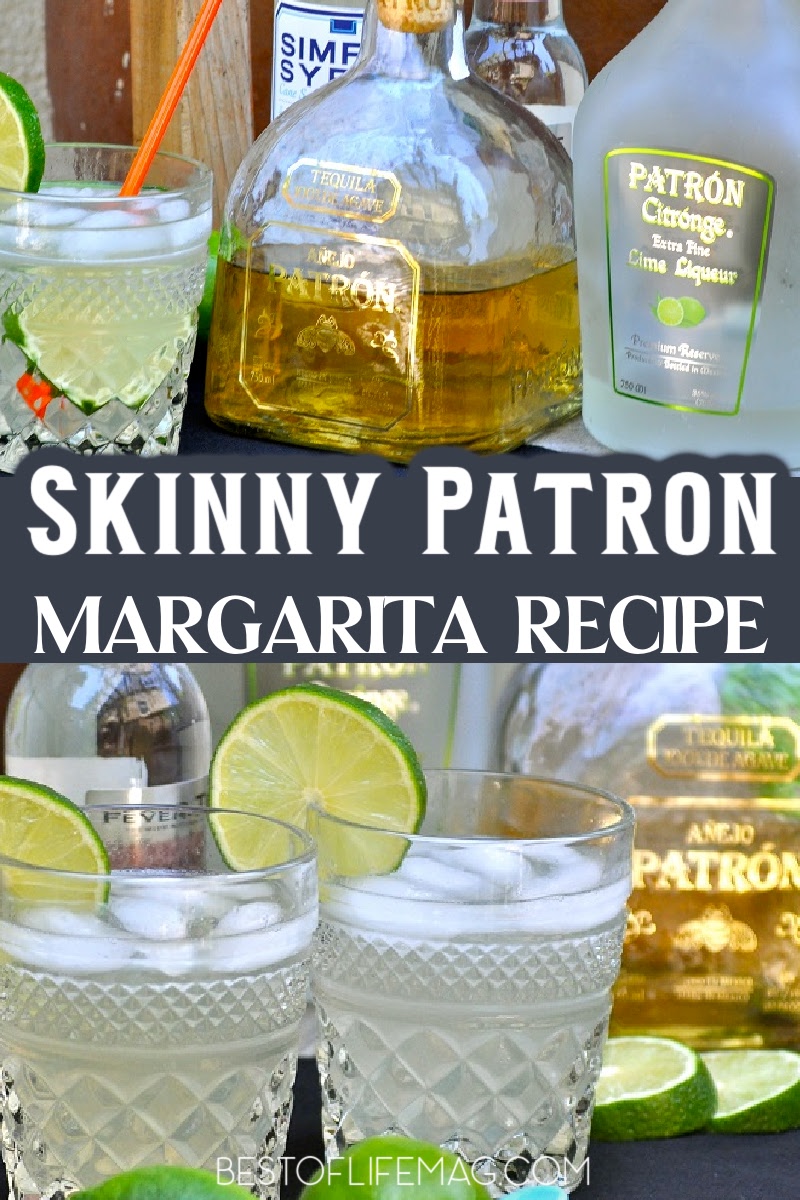 The quest for the best skinny margarita is over now that you have this Patron skinny margarita recipe with Patron Lime Citronge. Cocktail Recipes | Margarita Recipes | Drink Recipes | Skinny Margaritas via @amybarseghian