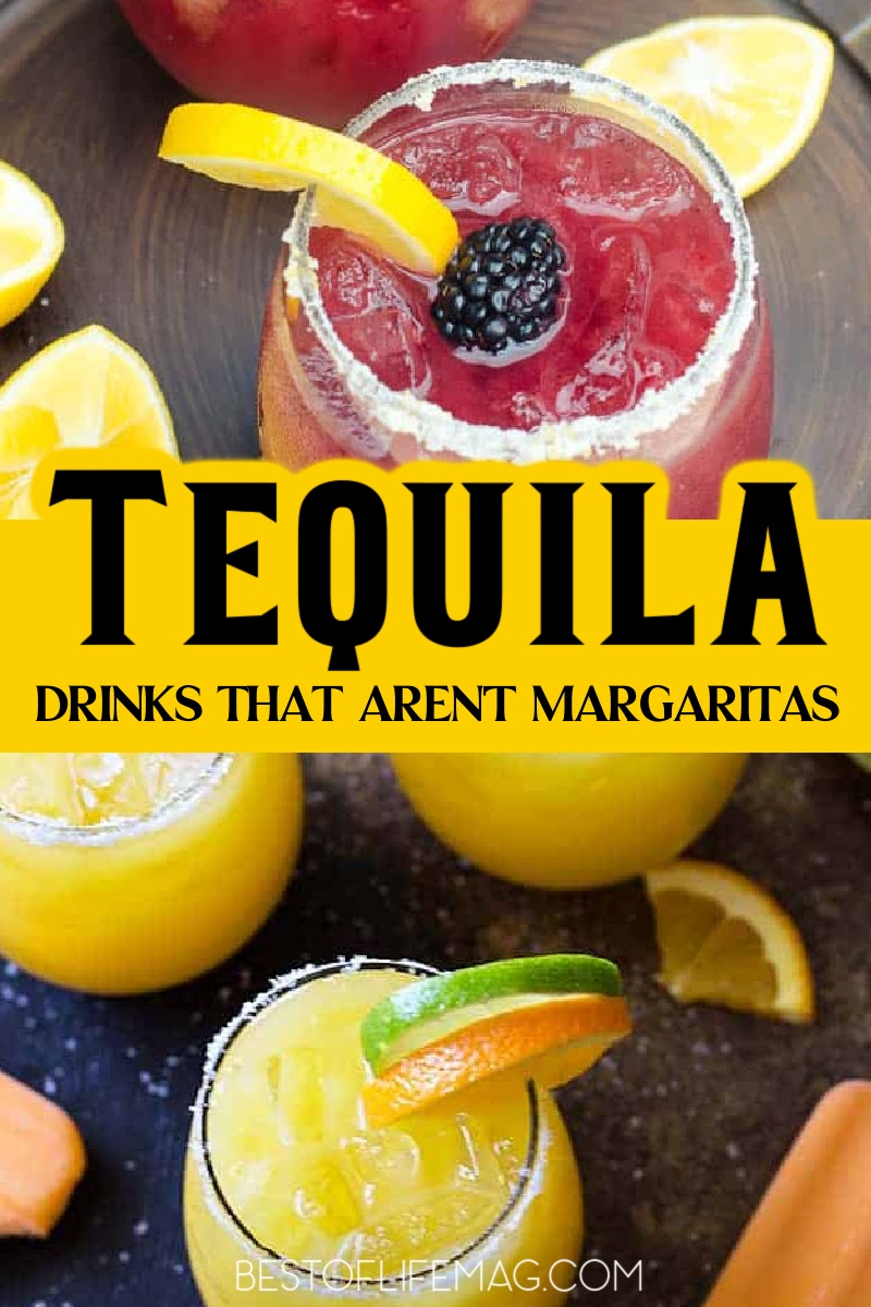 Tequila goes far beyond a margarita! Enjoy these tasty tequila drinks that suit everyone's tastes! From shots to margaritas and drinks that are NOT margaritas, they are all perfect! Tequila Recipes | Tequila Cocktail Recipes | Drink Recipes with Tequila | Tequila Recipes that are not Margaritas | Tequila Shots | Summer Cocktail Recipes | Mexican Cocktail Recipes | Drink Recipes with Tequila via @amybarseghian