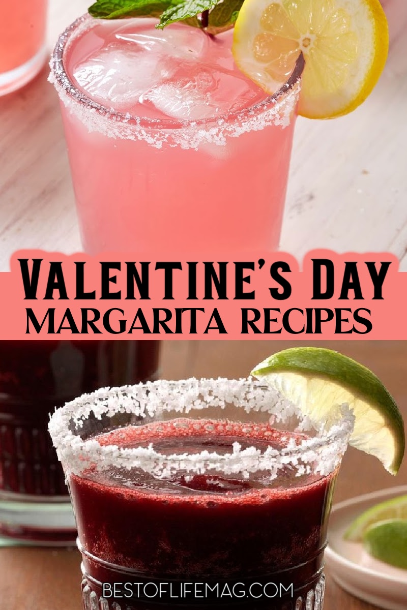Celebrate your love for each other on Valentine’s Day with these beautiful red and pink Valentine’s Day margarita recipes. Margarita Recipes for Holidays | Valentines Day Cocktails | Pink Cocktails | Red Cocktails | Margarita Recipes for Holidays | Cocktails for Couples via @amybarseghian