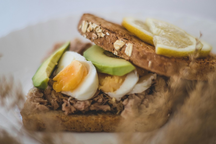 Is Gluten Free Bread Good for Diabetics Close Up of a Sandwich with Hard Boiled Eggs and Avocado