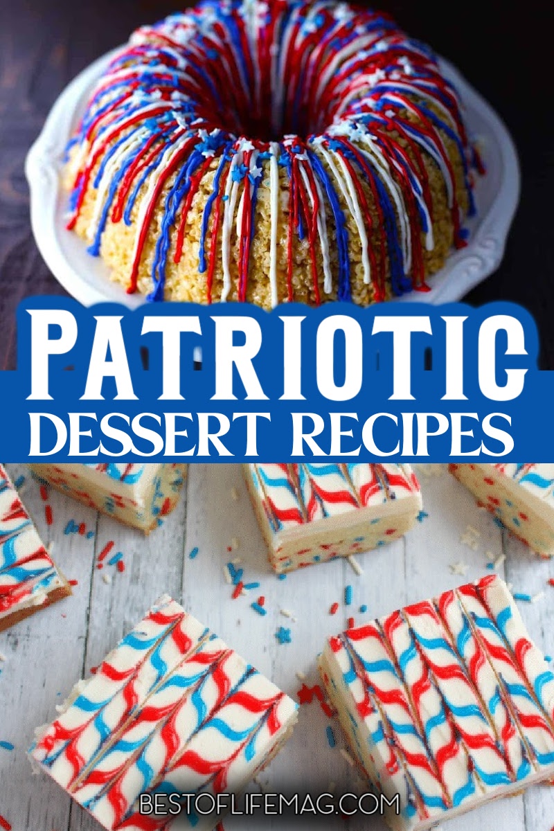 Take your summer party to a new patriotic level with these amazing patriotic dessert recipes! With over 55 to choose from you can show your true love of the USA! Patriotic Recipes | American Dessert Recipes | Desserts for the Fourth of July | Fourth of July Party Recipes | Fourth of July Dessert Recipes | Recipes Celebrating America | Fruity Dessert Recipes | Patriotic Party Recipes | American Dessert Recipes | July 4th Recipes via @amybarseghian