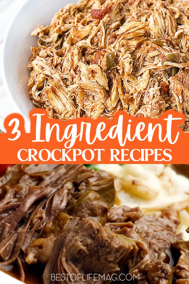 Dinner doesn’t need to be a struggle every night, especially when you have 3 ingredient recipes for the crockpot. Easy Crockpot Recipes | Easy Crockpot Dinners | Crockpot Recipes with Chicken | Crockpot Recipes with Beef | Crockpot Recipes with Pork | Three Ingredient Chicken Dinners | Three Ingredient Beef Dinners | Cheap Crockpot Dinner Recipes via @amybarseghian