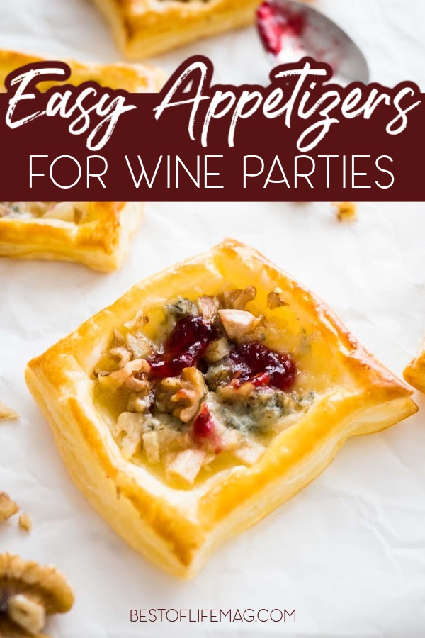 Use your knowledge of wine pairings to come up with some of the best easy appetizers for wine during your next party. Crowd Pleasing Appetizers | Food and Wine Pairings | Appetizers for White Wine | Appetizers for Red Wine | Party Recipes | Snack Recipes for Parties | Wine Party Food via @amybarseghian