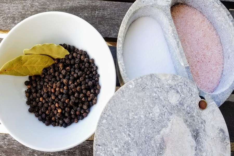 Healing Chicken Bone Broth Recipe Seasonings Separated Before Cooking