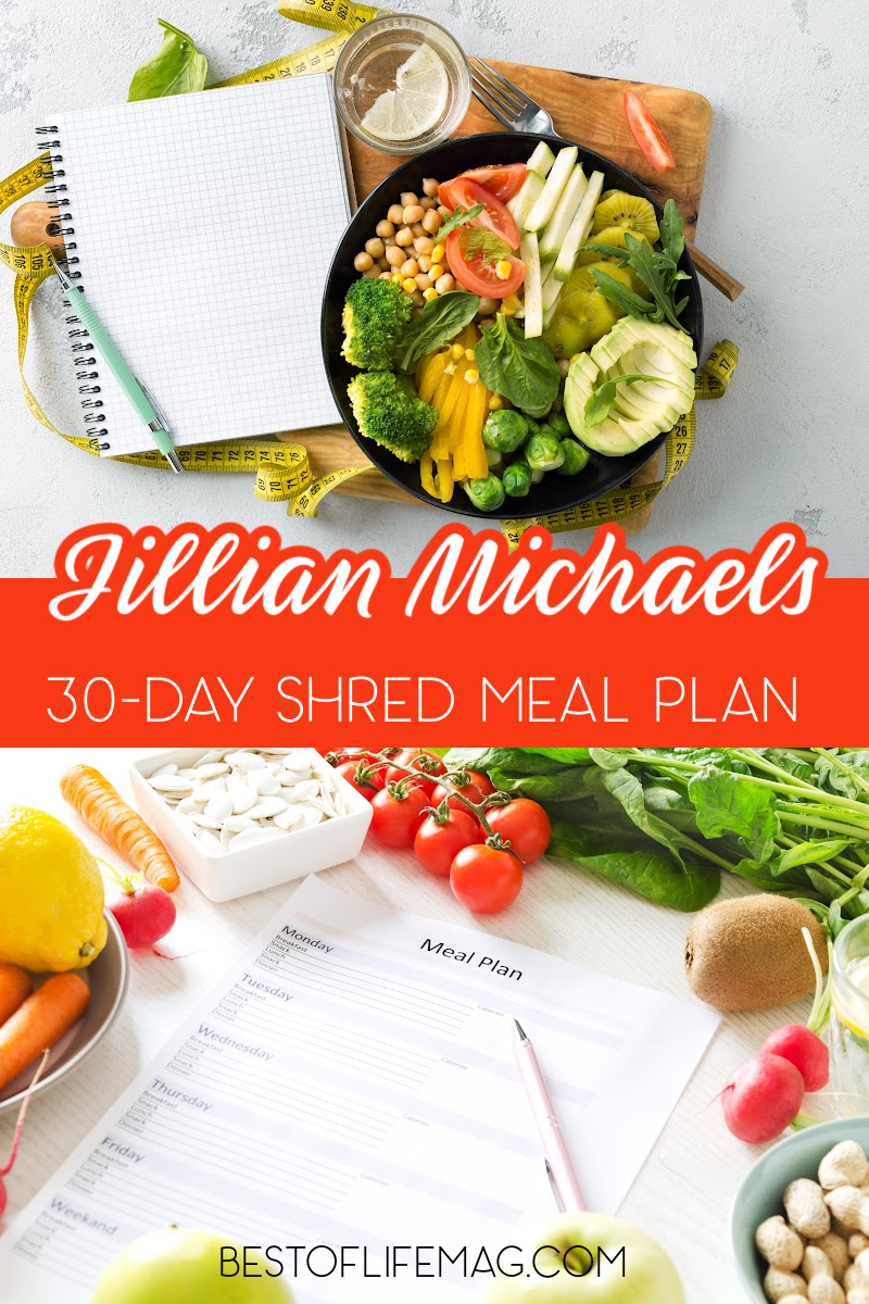 Jillian Michaels 30 Day Shred Meal Plan Best of Life Magazine