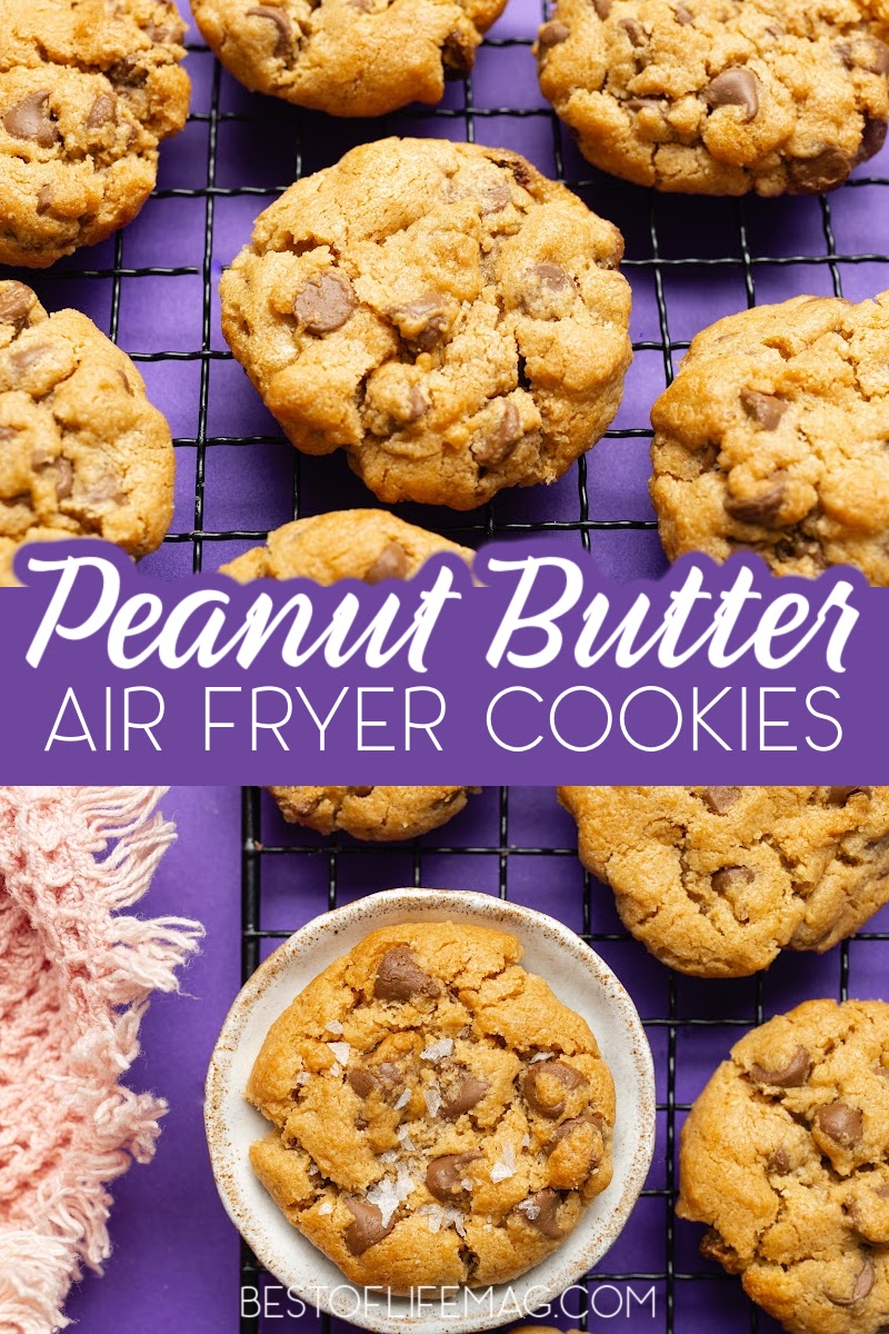 Our delicious air fryer peanut butter cookies without flour can help you satisfy your sweet tooth with an easy to make dessert recipe. Air Fryer Cookie Recipe | How to Make Air Fryer Cookies | Air Fryer Dessert Recipes | Air Fryer Snack Recipes | Homemade Peanut Butter Cookies | Cookie Recipes without Flour | Gluten Free Cookie Recipes | Gluten Free Peanut Butter Cookies via @amybarseghian