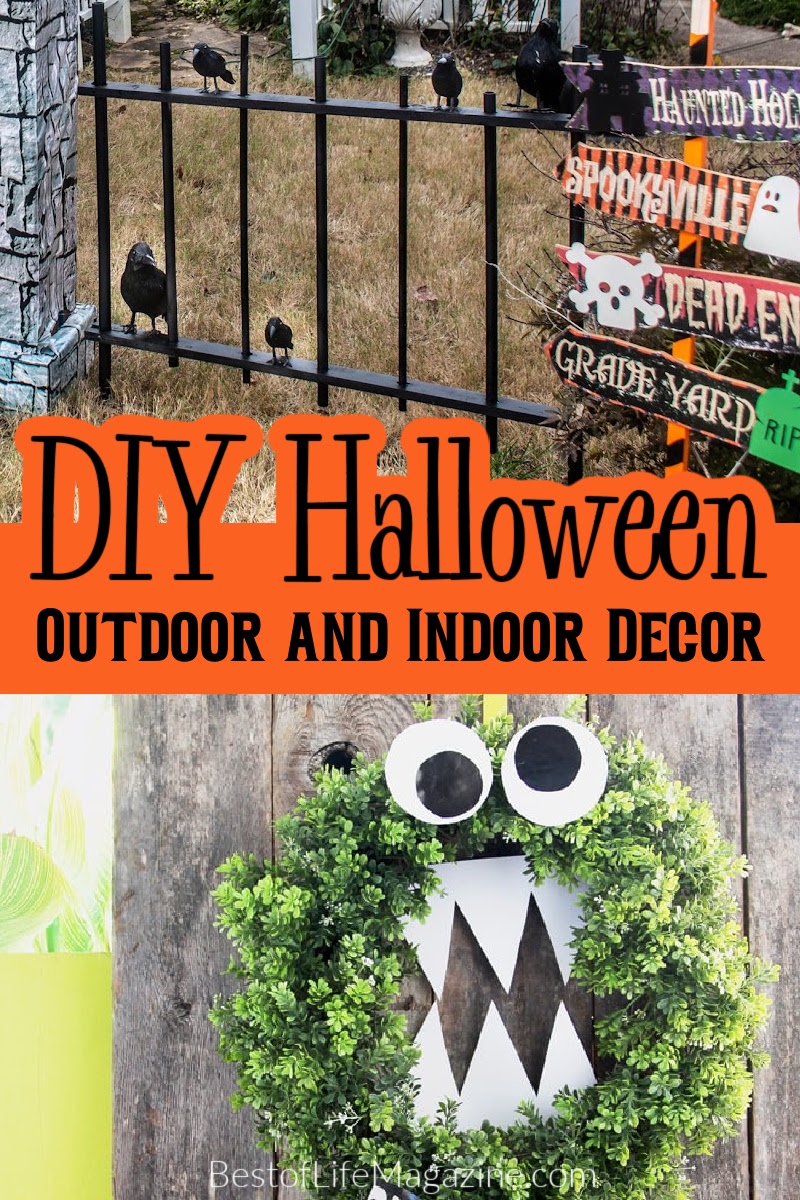 Fun Halloween crafts could end up being the best DIY Halloween decorations that are far more affordable. Outdoor Halloween Decor | Indoor Halloween Decor | Cheap Halloween Decorations | Dollar Store Halloween Decor | Halloween a Table Settings | Halloween Party Decorations | Halloween Party Tips via @amybarseghian