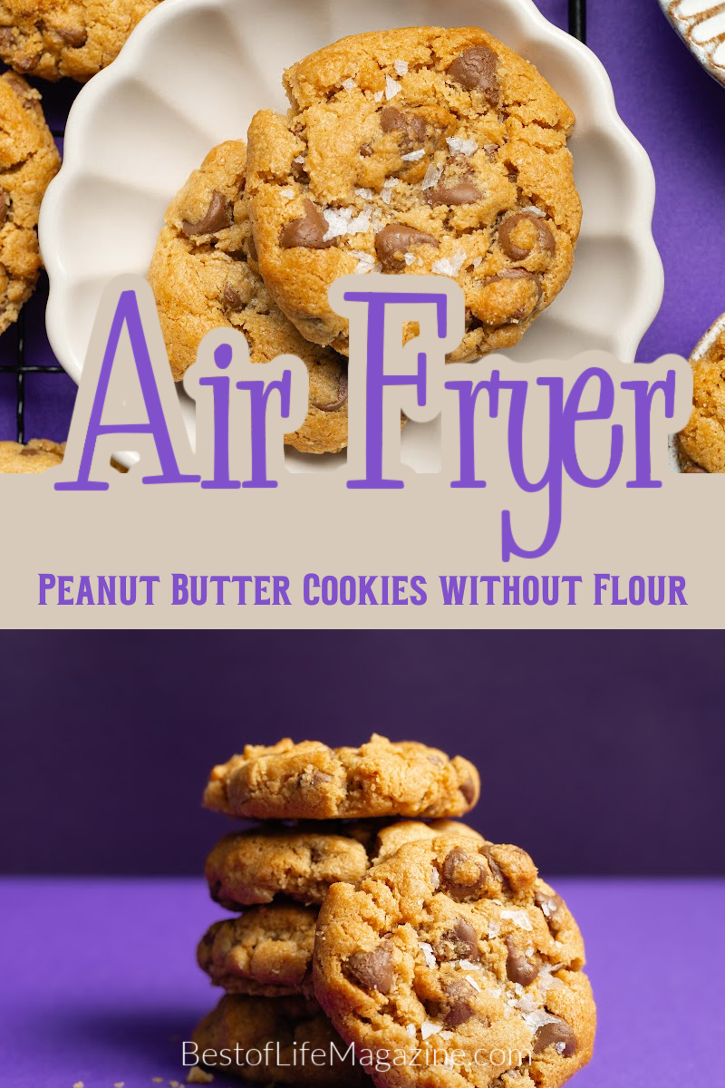 Our delicious air fryer peanut butter cookies without flour can help you satisfy your sweet tooth with an easy to make dessert recipe. Air Fryer Cookie Recipe | How to Make Air Fryer Cookies | Air Fryer Dessert Recipes | Air Fryer Snack Recipes | Homemade Peanut Butter Cookies | Cookie Recipes without Flour | Gluten Free Cookie Recipes | Gluten Free Peanut Butter Cookies via @amybarseghian