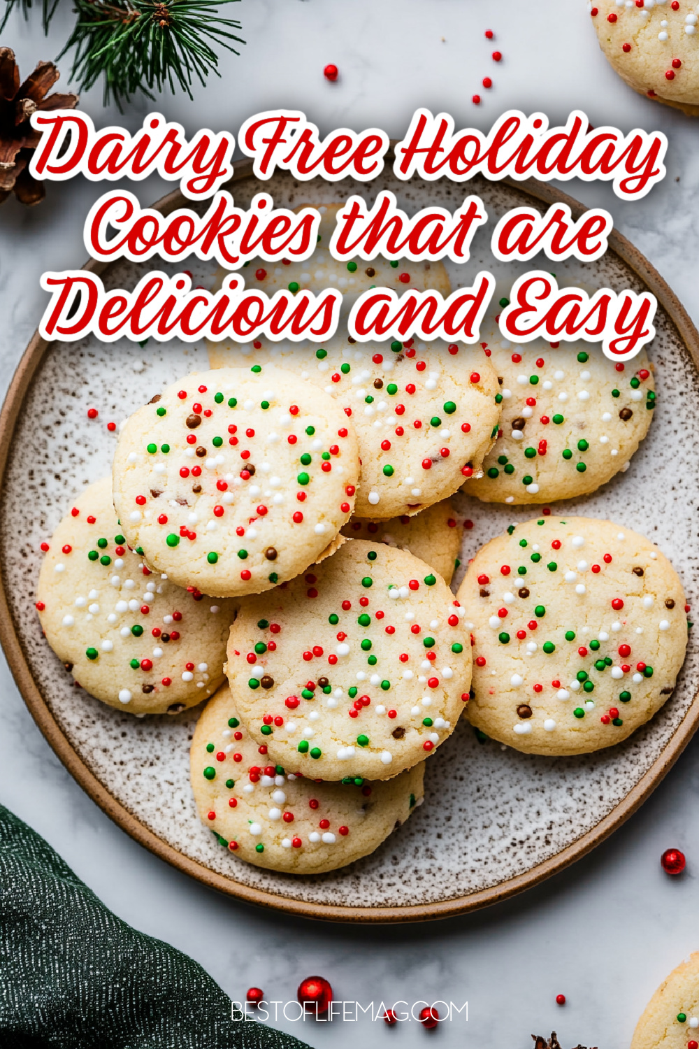 These dairy free holiday cookies keep the spirit of the holiday season without adding any lactose to the fun. Sugar Cookies Recipes | Christmas Cookie Recipes | Hanukkah Cookie Recipes | Cookies for New Years | Cookies for Parties | Chocolate Chip Cookies Recipes | Dairy Free Cookie Recipes | Dairy Free Treats | Holiday Cookies without Dairy via @amybarseghian