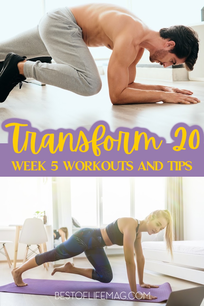 You've made it to Transform 20 Week 5 workouts and that means there is a lot to prep for as we near the end of your health and fitness transformation. Transform 20 Tips | Transform 20 Review | Transform 20 Ideas | Transform 20 Week 5 | At-Home Workouts | Beachbody Workouts | Shawn T Workouts via @amybarseghian