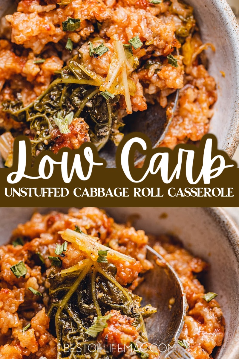 A low carb unstuffed cabbage roll casserole is not only great for low carb meal prep, it is an easy keto dinner recipe anyone can make. Low Carb Dinner Recipe | Keto Dinner Recipe | Low Carb Crockpot Recipe | Low Carb Slow Cooker Recipe | Keto Crockpot Recipe | Healthy Dinner Recipe | Crockpot Recipes with Beef | Crockpot Recipe with Sausage | Low Carb Recipe with Cabbage via @amybarseghian