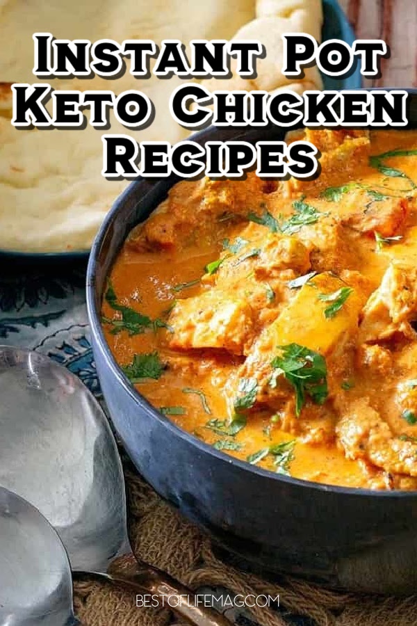 Stay on track with your ketogenic diet with these delicious instant pot keto chicken recipes. They are so good you won't even know they are low carb! Low Carbohydrate Recipes | Instant Pot Recipes | Low Carb Instant Pot Recipes | Healthy Instant Pot Recipes | Ketogenic Instant Pot Recipes | Ketogenic Diet | Keto Life via @amybarseghian