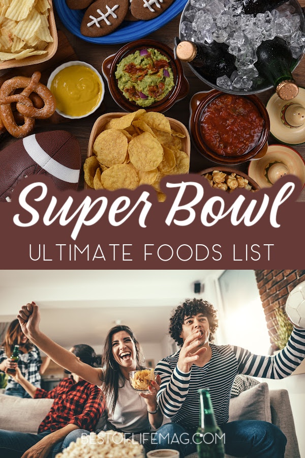 Your ultimate Super Bowl food list is here with over 165 recipes to choose from that are sure to make your Super Bowl Sunday the best yet. Super Bowl Party Food | Super Bowl Appetizers | Super Bowl Party Recipes | Tips for Hosting a Super Bowl Party | Super Bowl Party Food Crockpot | Game Day Recipes | Party Recipes | Recipes for a Crowd | Recipes for Parties via @amybarseghian