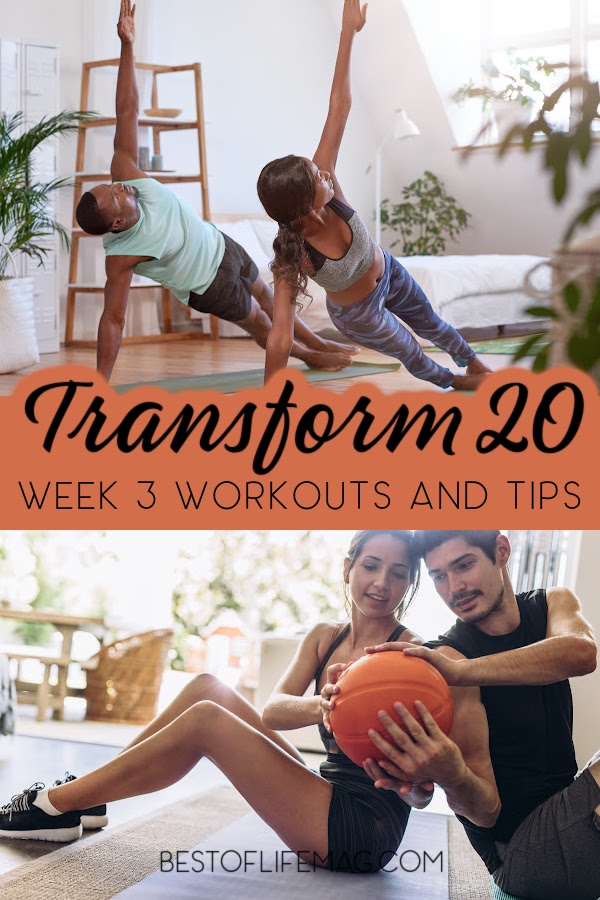 Making it to Transform 20 Week 3 workouts is not an easy feat but you've made it now prepare yourself for what's to come and make the most of your Beachbody workout. Transform 20 Tips | Transform 20 Review | Transform 20 Ideas | At-Home Workouts | Beachbody Workouts | Shawn T Workouts via @amybarseghian