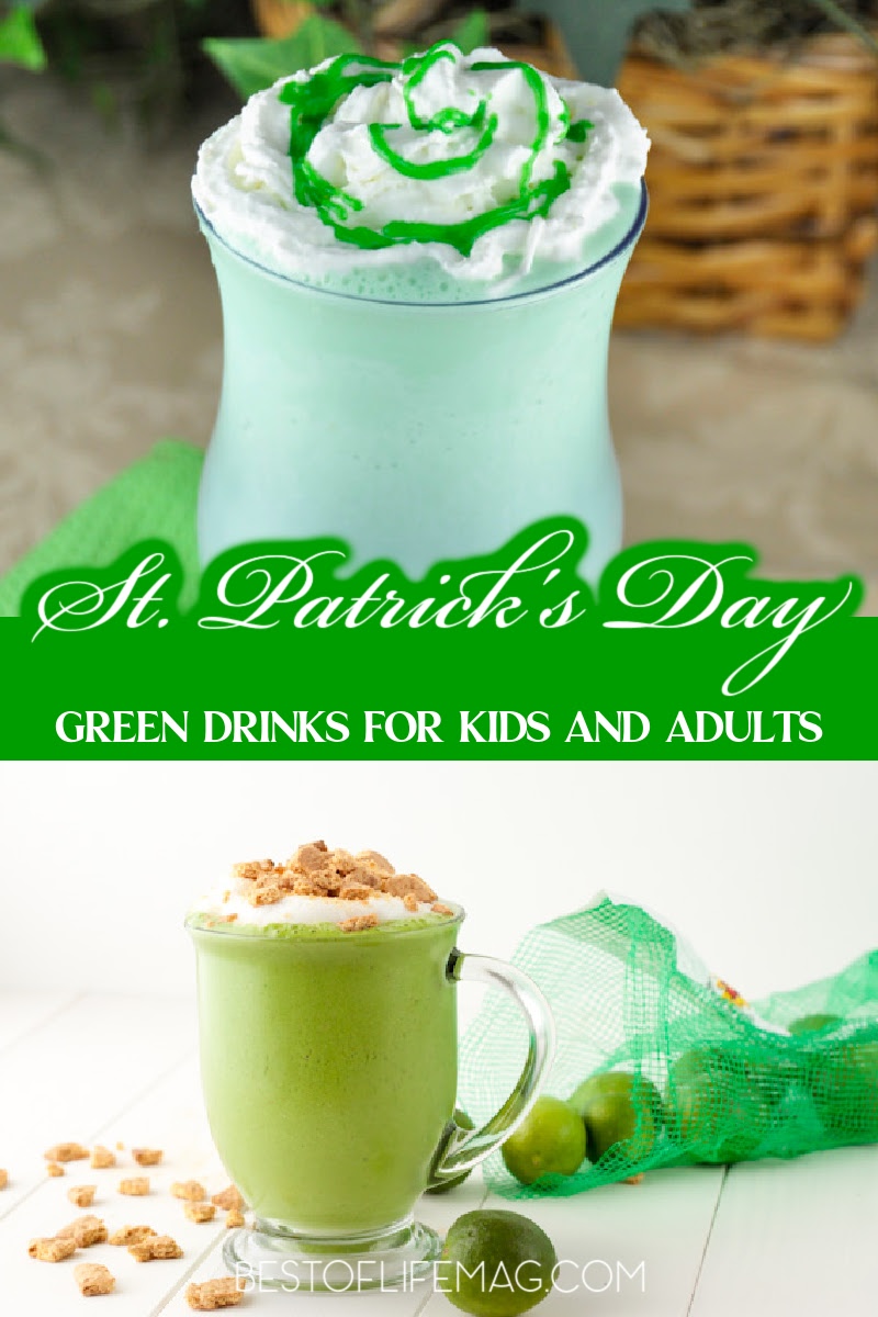 St. Patrick’s Day is when we come together and celebrate the culture and history of the Irish and with these green drinks for kids and adults! St. Patrick's Day Recipes | St. Patrick's Day Drinks | St. Patrick's Day Party Recipes | Green Drink Recipes for St. Patrick's Day | Spring Party Recipes via @amybarseghian