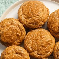 Easy Keto Almond Flour Bread Recipe Close Up of Almond Bread Rolls on a Plate