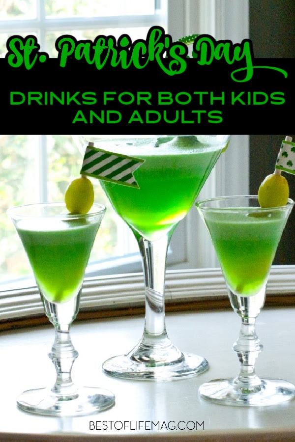 St. Patrick’s Day is when we come together and celebrate the culture and history of the Irish and with these green drinks for kids and adults! St. Patrick's Day Recipes | St. Patrick's Day Drinks | St. Patrick's Day Party Recipes | Green Drink Recipes for St. Patrick's Day | Spring Party Recipes via @amybarseghian