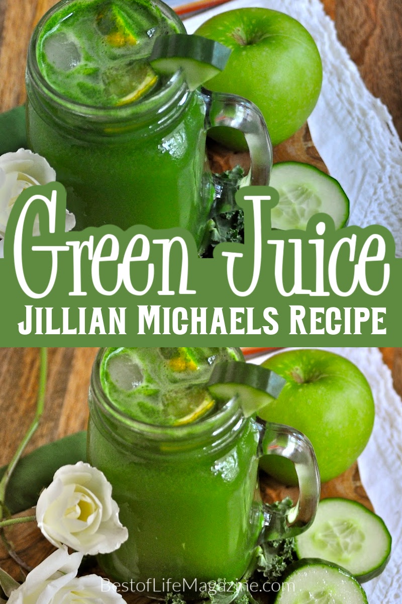 This Jillian Michaels Green Juice recipe follows what Jillian believes is important in juicing and lets you focus on eating healthy! Jillian Michaels Recipes | Jillian Michaels Weight Loss | Jillian Michaels Juice Drink | BeachBody Weight Loss Recipes | Green Drink Recipe | Weight Loss Snacks | Tips for Losing Weight | Weight Loss Ideas via @amybarseghian