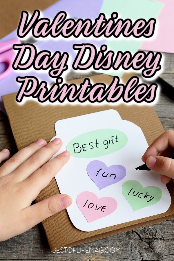 In an attempt to help check your child's cards for class off your list, we have these FREE Disney printables Valentine's Day cards! Disney Printables | Free Disney Printables | Disney Valentines Day Cards | Valentines Day Cards for Kids | Disney Printables for Kids | Valentines Day Crafts for Kids via @amybarseghian