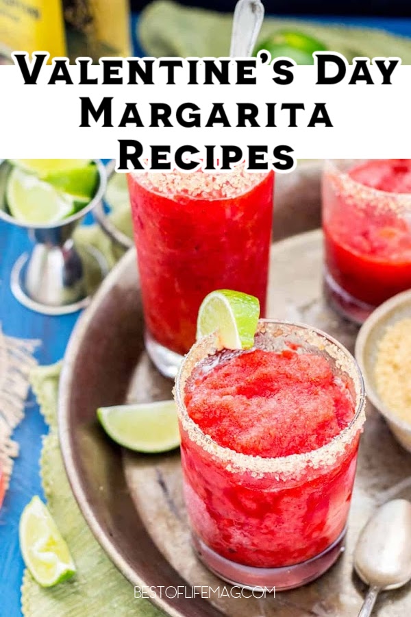 Celebrate your love for each other on Valentine’s Day with these beautiful red and pink Valentine’s Day margarita recipes. Margarita Recipes for Holidays | Valentines Day Cocktails | Pink Cocktails | Red Cocktails | Margarita Recipes for Holidays | Cocktails for Couples via @amybarseghian