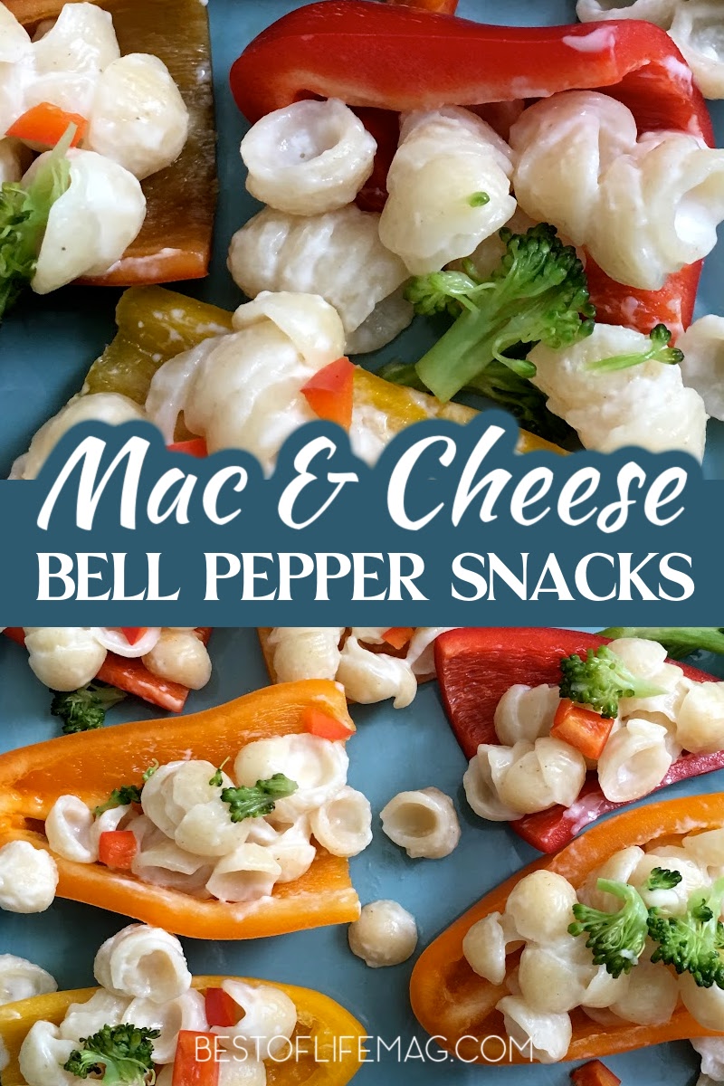 Our macaroni and cheese snacks with bell peppers make for a crisp and healthy snack everyone will enjoy any time of the day! Healthy Snack Recipes | Snack Recipes for Kids | Party Recipes | Macaroni and Cheese Ideas | Vegetable Side Dishes via @amybarseghian