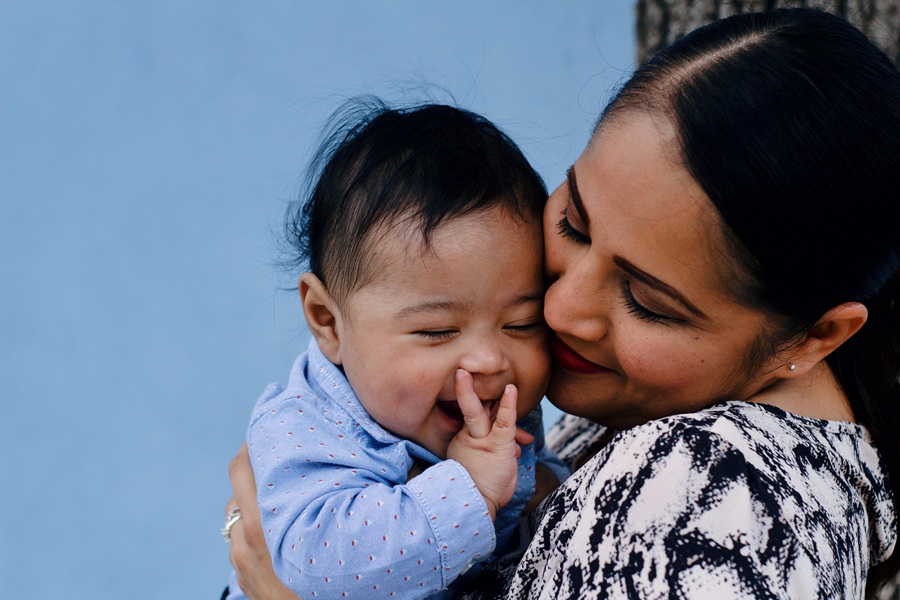 Healthy Mothers Day Breakfast Ideas a Mom and Baby Sharing a Hug and a Kiss