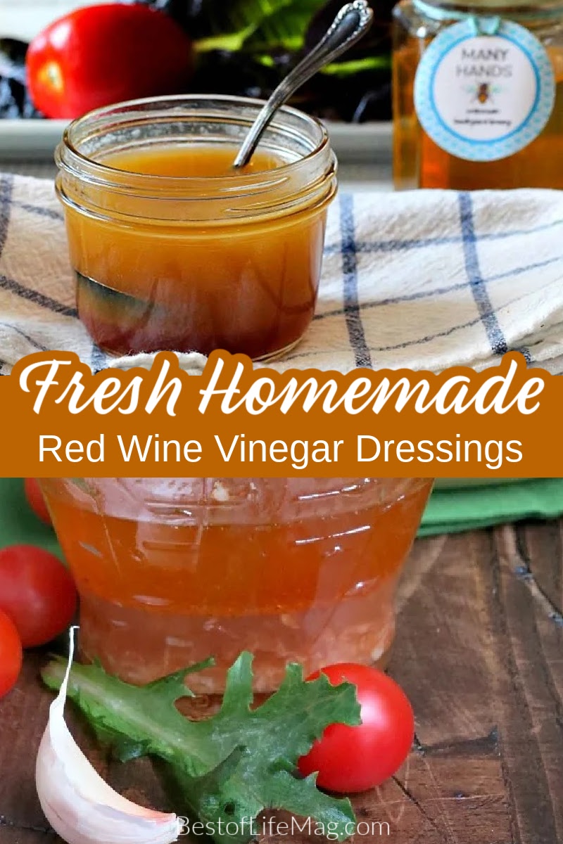 Take your salad recipes to the next level with a delicious homemade dressing! These red wine vinegar dressing recipes add flavor to any salad. Red Wine Salad Dressing | Red Wine Vinaigrette | Homemade Vinaigrette | Salad Dressing Recipes | Red Wine Vinegar Recipes | Red Wine Vinegar Dressing No Mustard | Salad Dressing with Sugar | Sweet Red Wine Vinegar Dressing via @amybarseghian