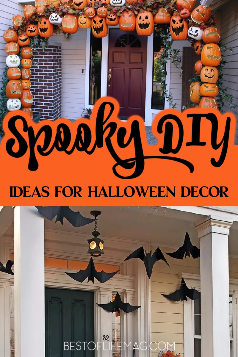 Fun Halloween crafts could end up being the best DIY Halloween decorations that are far more affordable. Outdoor Halloween Decor | Indoor Halloween Decor | Cheap Halloween Decorations | Dollar Store Halloween Decor | Halloween a Table Settings | Halloween Party Decorations | Halloween Party Tips via @amybarseghian