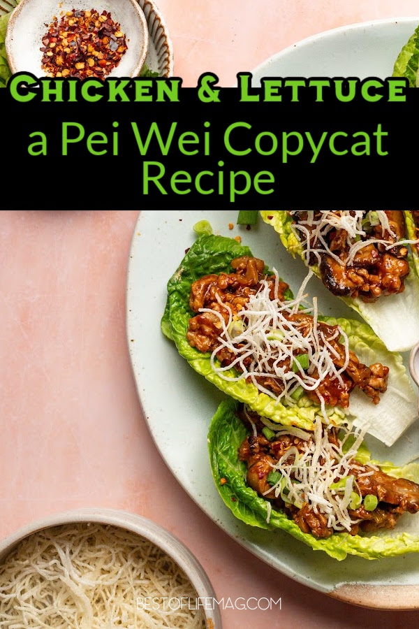 This copycat Pei Wei chicken lettuce wraps recipe brings delicious flavors to the table that the whole family can enjoy. Copycat Chicken Lettuce Cups | Asian Inspired Lettuce Cups | Easy Lettuce Cup Recipe | Homemade Lettuce Wraps | Healthy Chicken Lettuce Cups | Quick Lettuce Cup Meal | Copycat Asian Lettuce Wraps | Pei Wei Lettuce Wrap Hack | Lettuce Cup Appetizers