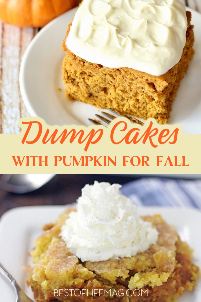 Crockpot pumpkin dump cake recipes are perfect for those chilly days, as well as fall and winter holidays. Dump Cakes for Halloween | Fall Dump Cakes | Crockpot Cake Recipes | Crockpot Fall Cakes | Slow Cooker Desserts | Slow Cooker Pumpkin Recipes | Crockpot Pumpkin Recipes | Pumpkin Desserts | Crockpot Pumpkin Dessert Recipes via @amybarseghian