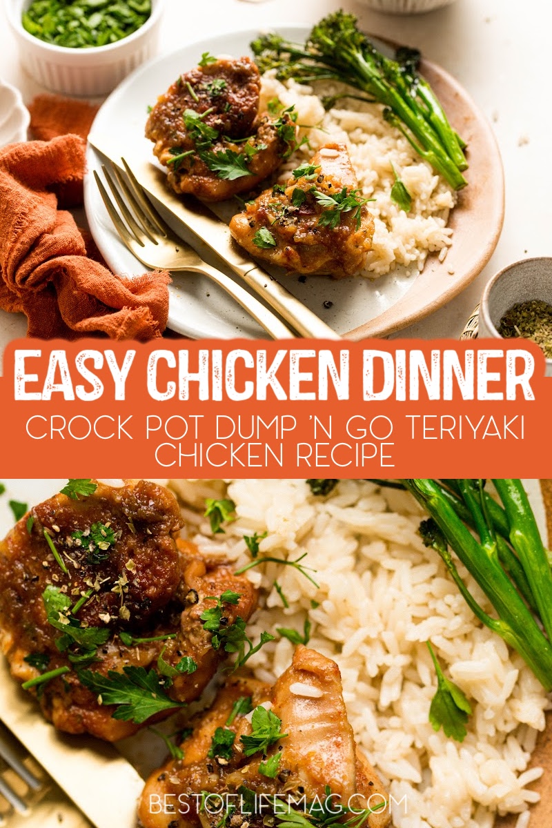 This dump and go crockpot teriyaki chicken dinner recipe is an easy chicken dinner recipe that the whole family will enjoy. Crockpot Dinner Recipes | Healthy Crockpot Dinner Recipes | Easy Crockpot Recipes with Chicken | Easy Chicken Dinner Ideas | Healthy Chicken Dinner Recipes | Slow Cooker Recipes with Chicken | Easy Weeknight Dinner Recipes | Dump and Go Crockpot Recipes via @amybarseghian