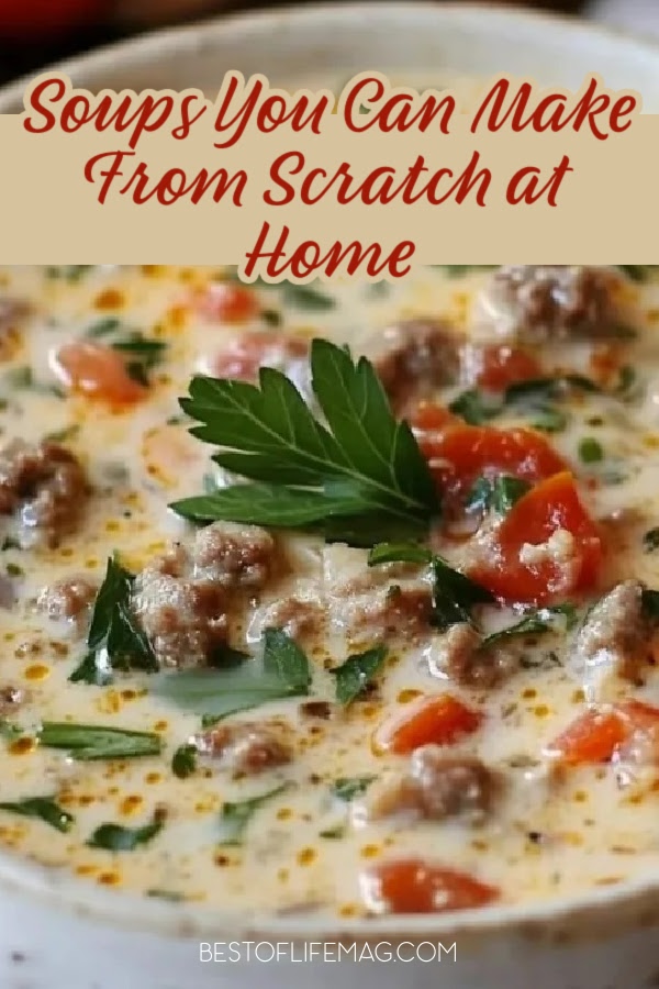 Use the best crock pot soups for fall recipes to make some delicious comfort food the whole family will enjoy this time of year. Crockpot Recipes for Fall | Easy Soup Recipes | Slow Cooker Soup Recipes | Healthy Crockpot Recipes | Meal Planning Recipes | Crockpot Fall Recipes | Slow Cooker Recipes for Fall | Healthy Slow Cooker Recipes | Slow Cooker Soups