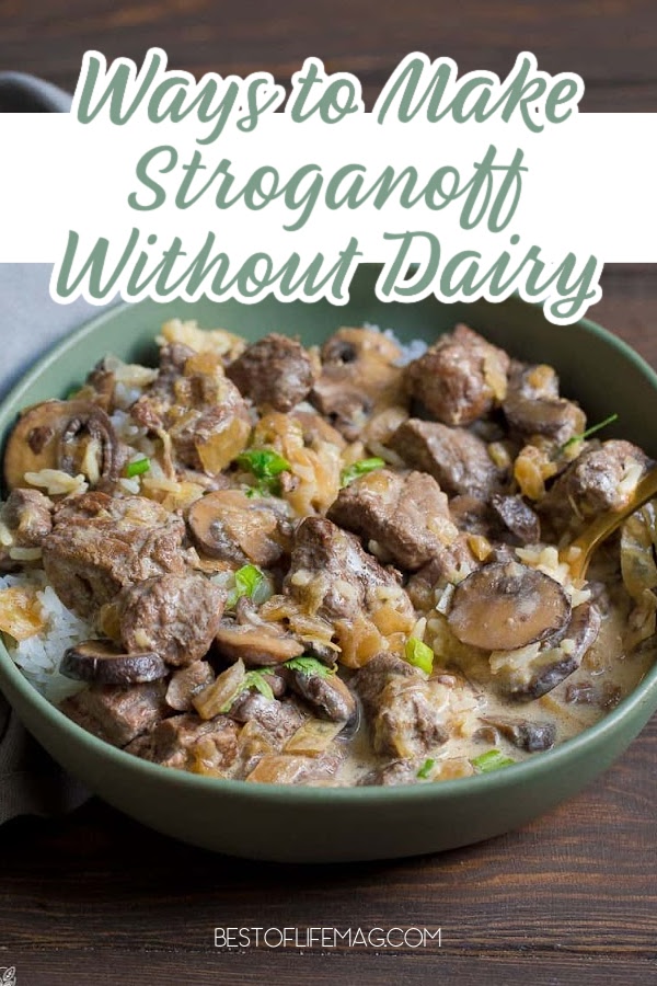 These dairy free beef stroganoff crockpot recipes are proof that you can live a healthy, non-dairy life and still enjoy delicious foods you crave. Crockpot Dairy Free Recipes | Dairy Free Crockpot Recipes | Dairy Free Slow Cooker Recipes | Food Allergy Crockpot Recipes | Food Allergy Slow Cooker Recipes via @amybarseghian