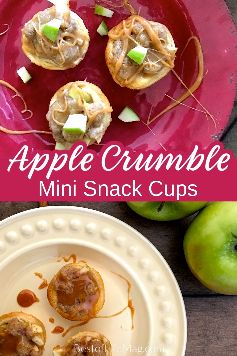 Mini Apple Crumble Cups are so easy to make and they're delicious! They'll be your go-to dessert option for parties, weeknight desserts, holiday gatherings, and family events. Holiday Recipes | Fall Recipes | Apple Pie Recipes | Baked Apple Recipe | Dessert Recipes for Fall | Holiday Dessert Recipes | Desserts with Apples | Desserts with Fruit | Healthy Treats for Kids via @amybarseghian
