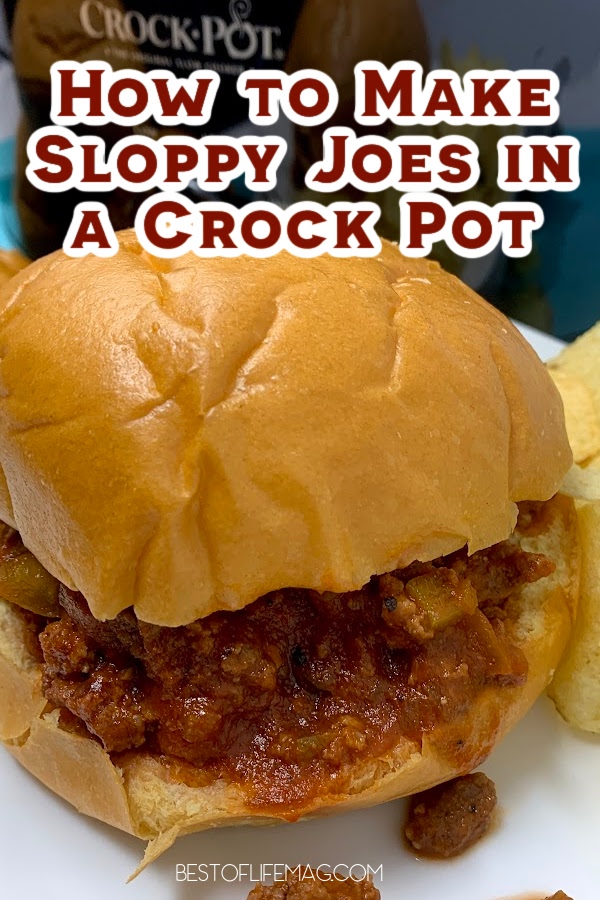 This slow cooker sloppy Joes with ground beef recipe takes a classic, family favorite recipe and turns it into an even easier crockpot recipe. Family Friendly Dinner Recipes | Crockpot Recipes for Kids | Easy Dinner Recipes | Dinner Recipes for Kids | Slow Cooker Lunch Recipes | Summer Recipes Crockpot | Crockpot Recipes with Beef | Crockpot Sandwich Recipes